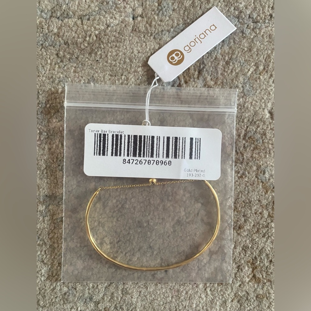 18k plated gold Taner Bar bracelet